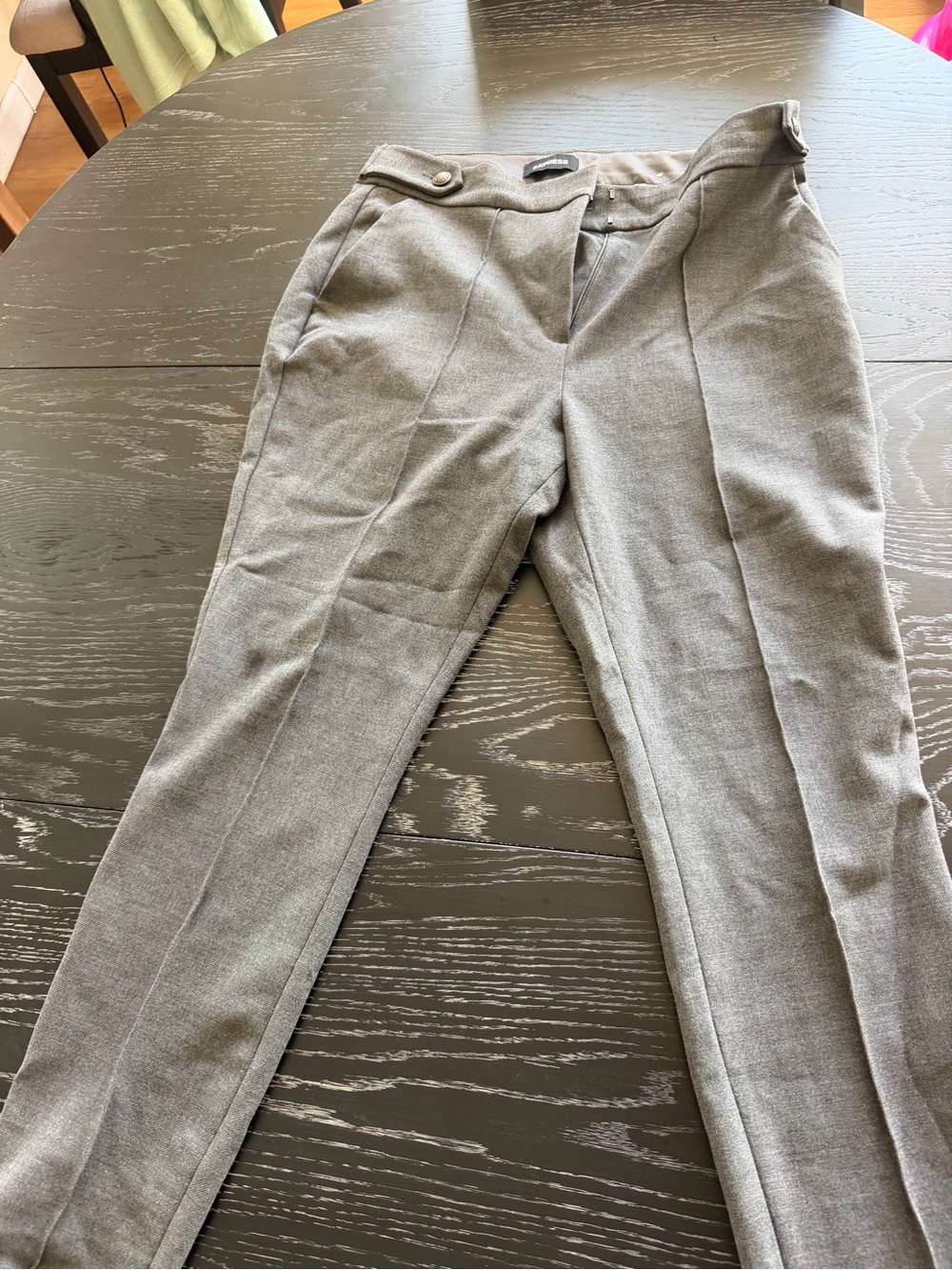 Express Men's Gray Dress Pants - Charcoal Finish